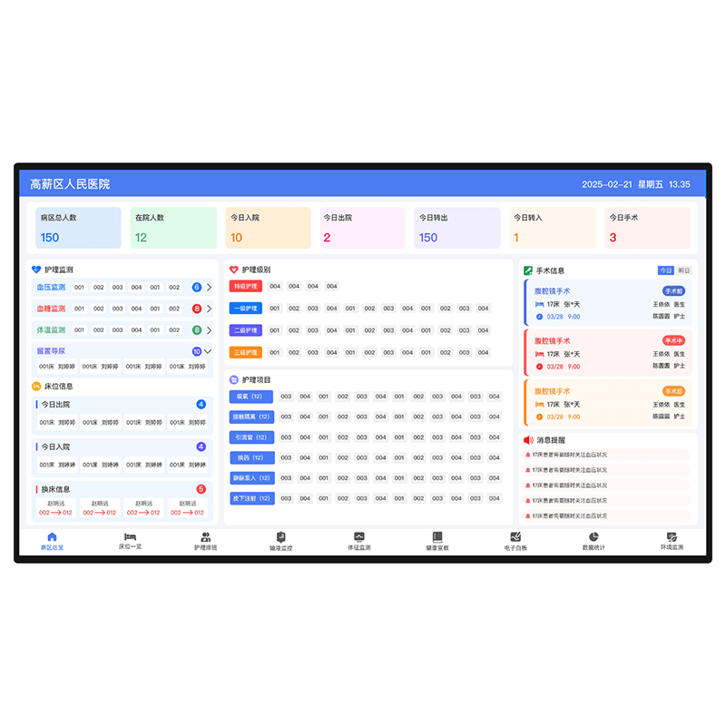 65寸护理白板-触摸